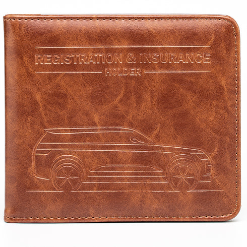 CANOPUS Car Registration and Insurance Holder, Magnetic Closure, Embossed Card Document Holder, Vehicle Glove Box Organizer, Wallet for Auto, SUV, Motorcycle, Truck, Waterproof